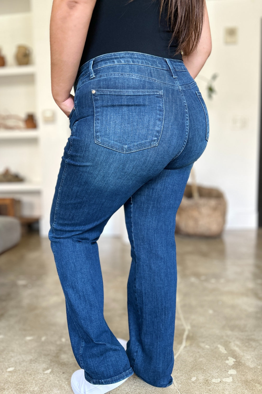 Judy Blue Full Size Tummy Control Straight Jeans